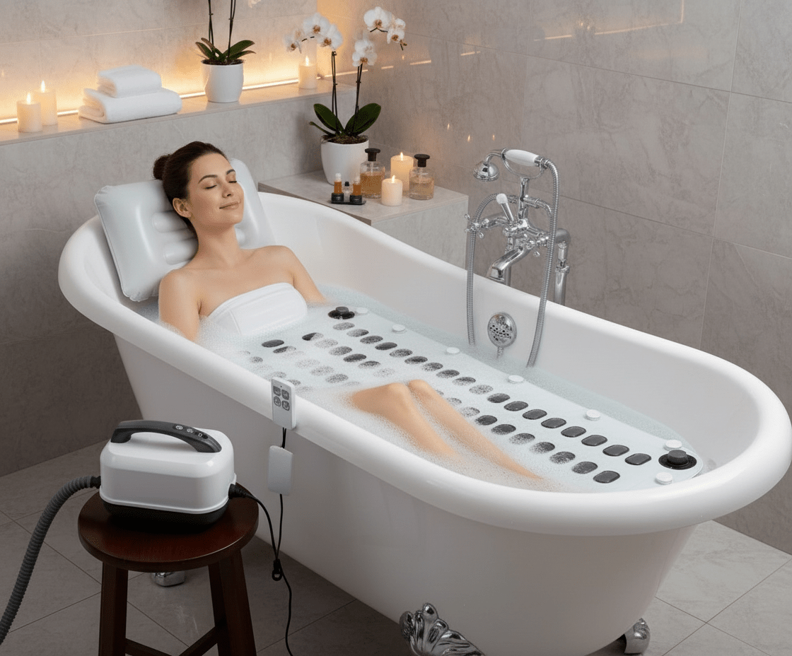 Home Massage Bath Mat and Hydrotherapy Machine - Vitalys - 