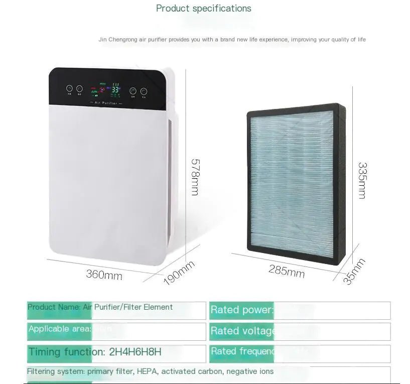 Smart Home Air Purifier with Ionic Eco Device - Vitalys - 